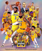 L.A. Lakers Three-Peat 2002 NBA Champions Commemorative Poster - Sta –  Sports Poster Warehouse