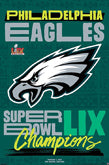 Philadelphia Eagles Super Bowl Champions Posters