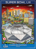 2019 Super Bowl LIII (Atlanta) Posters Pennants Flags