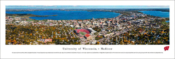 University of Wisconsin-Madison Aerial Panoramic Poster Print - Blakeway
