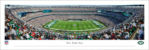 New York Jets MetLife Stadium NFL Gameday Panoramic Poster Print - Blakeway Worldwide