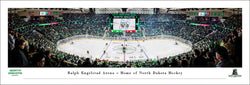 North Dakota Hockey Ralph Engelstad Arena Game Night Panoramic Poster Print - Blakeway