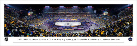 Nashville Predators NHL Stadium Series 2022 at Nissan Stadium Panoramic Poster Print - Blakeway