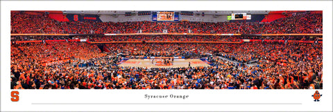 Syracuse Orange Basketball Carrier Dome Game Night Panoramic Poster - Blakeway Worldwide