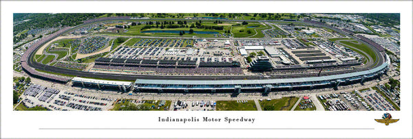 Indianapolis Motor Speedway Indy 500 Aerial Panoramic Poster - Blakeway Worldwide