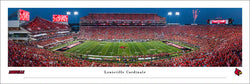 Louisville Cardinals Football Game Night at Cardinal Stadium Panoramic Poster Print - Blakeway 2022