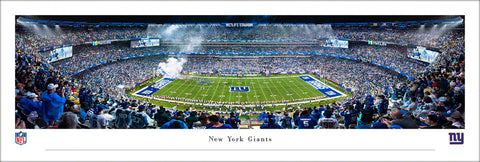New York Giants "Enter The Arena" MetLife Stadium Game Night Panoramic Poster Print - Blakeway 2023