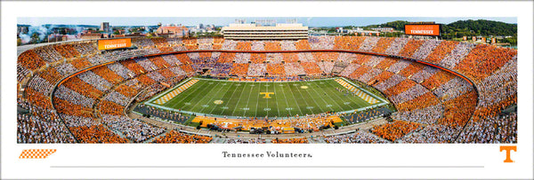 Tennessee Volunteers Football "Checkerboard Day" Neyland Stadium Panoramic Poster Print - Blakeway