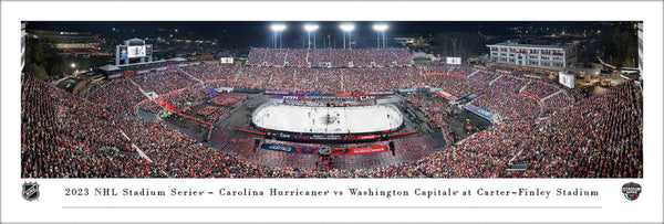 Carolina Hurricanes NHL Stadium Series 2023 at Carter-Finley Stadium Panoramic Poster Print - Blakeway