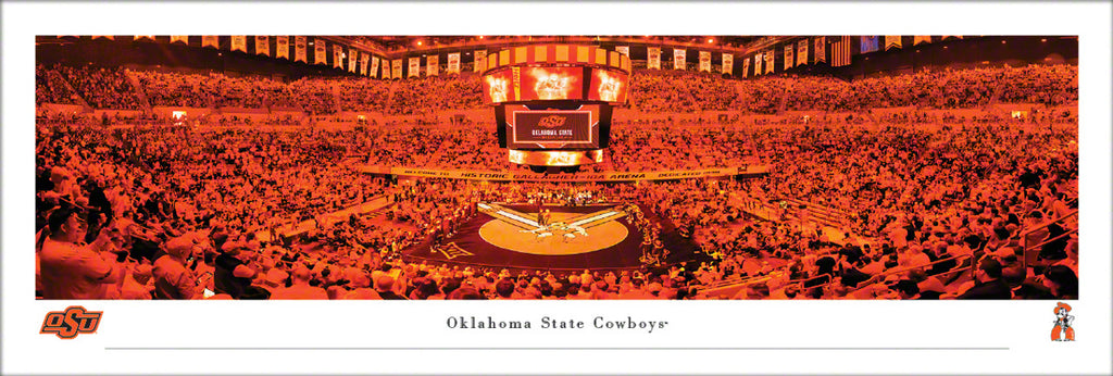 Oklahoma State Cowboys Wrestling at Gallagher-Iba Arena Panoramic Post ...