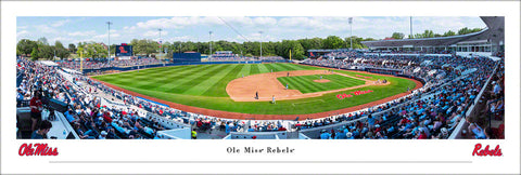 Ole Miss Rebels NCAA Baseball Oxford-University Stadium Panoramic Poster Print - Blakeway Worldwide