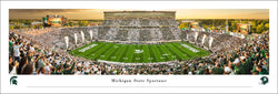 Michigan State Spartans Football "Opening Night" Spartan Stadium Panoramic Poster Print - Blakeway 2025