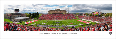New Mexico Lobos Football University Stadium Gameday Panoramic Poster - Blakeway 2025