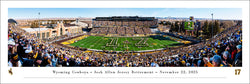 Wyoming Cowboys Football War Memorial Stadium Josh Allen Retirement Ceremony (2025) Panoramic Poster Print - Blakeway