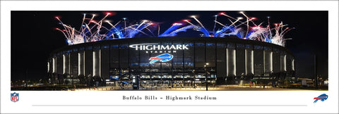Buffalo Bills New Highmark Stadium Exterior View at Night Panoramic Poster Print - Blakeway 2026
