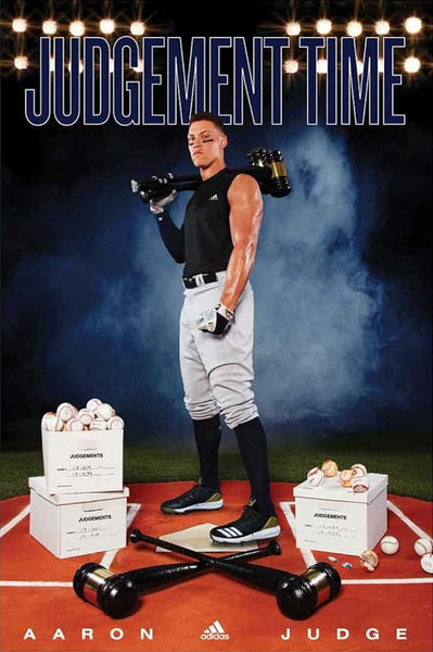 Aaron Judge "Judgement Time" New York Yankees 2018 MLB/Adidas 24x36 Theme Poster - Costacos Final Stock Collection