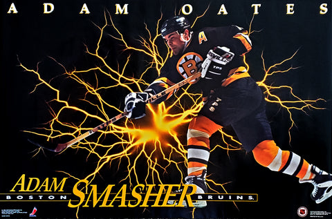 Adam Oates "Adam Smasher" Boston Bruins 1993 NHL Theme Poster - Costacos Final Stock Collection