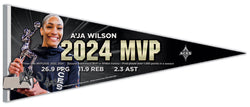 A'ja Wilson Las Vegas Aces 2024 WNBA MVP Premium Felt Collector's Pennant - Wincraft