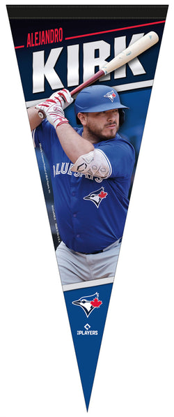 *SHIPS 12/10* Alejandro Kirk Toronto Blue Jays MLB Action Series Premium Felt Pennant - Wincraft 2025