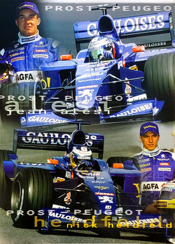 Jean Alesi and Nick Heidfeld Prost-Peugeot 2000 Formula 1 Racing Poster - UK