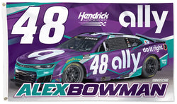 Alex Bowman NASCAR #48 Ally Chevrolet Camaro (2026) Official 3'x5' Deluxe Flag - Wincraft Inc.