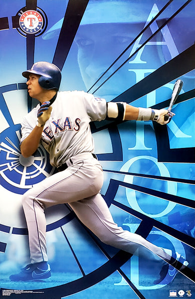 Alex Rodriguez "Smashing" Texas Rangers MLB Action Poster - Starline 2003