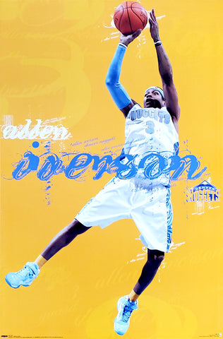 Allen Iverson "Acrobat" Denver Nuggets NBA Action Poster - Costacos 2008