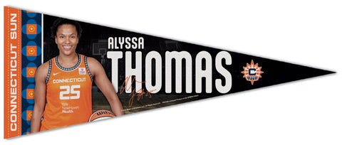 Alyssa Thomas Connecticut Sun Official WNBA Basketball Signature Series Premium Felt Pennant - Wincraft