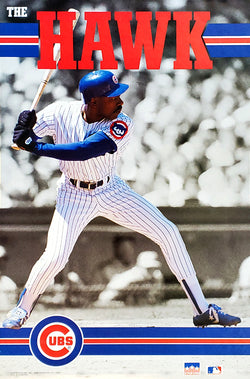 Andre Dawson "The Hawk" Chicago Cubs Vintage MLB Action Poster - Starline Inc. 1991