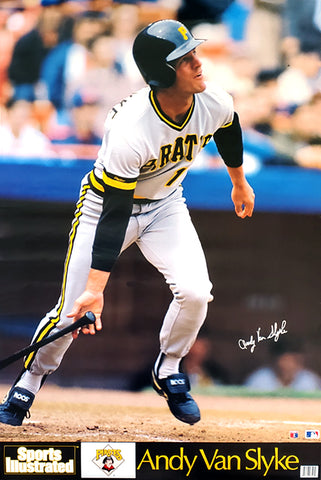 Andy Van Slyke "Signature" Pittsburgh Pirates Poster - Marketcom Sports Illustrated 1989