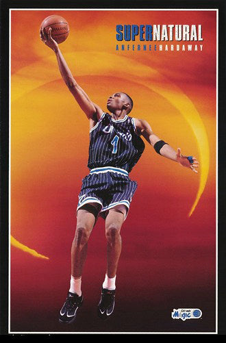 Anfernee Hardaway "Super Natural" Orlando Magic NBA Poster - Costacos 1995