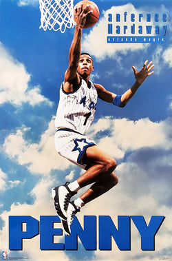 Anfernee Hardaway "Penny" Orlando Magic 1994 NBA Basketball Theme Action Poster - Costacos Final Stock Collection