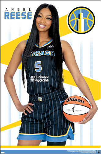 Angel Reese "Superstar" Chicago Sky WNBA Women's Basketball Poster - Costacos 2024 (Copy)