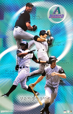 Arizona Diamondbacks "Venomous" Poster (Johnson, Gonzo, Spivey, Counsell) - Starline 2003