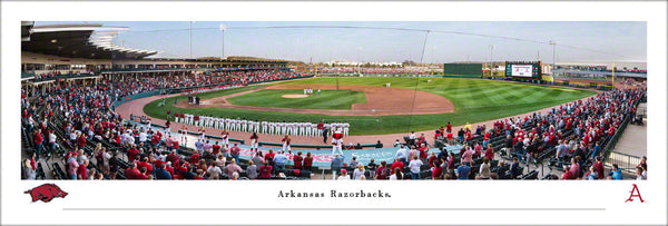 Arkansas Razorbacks NCAA Baseball Baum-Walker Stadium Panoramic Poster Print - Blakeway Worldwide