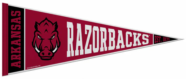 Arkansas RAZORBACKS Official NCAA Team Felt Pennant - Rico Inc.