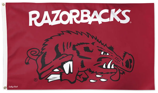 Arkansas Razorbacks "Slobberin' Hog" Official NCAA College Vault 3'x5' Team Flag - Wincraft Inc.