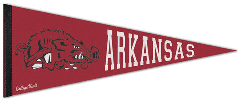 Arkansas Razorbacks NCAA Retro 1970s "Slobbering Hog" Style Premium Felt Collector's Pennant - Wincraft