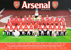 Arsenal FC Official EPL Team Portrait 2002/03 Poster - GB Posters