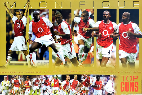 Arsenal FC "Magnifique" 2003 EPL Team Action Composite Poster - U.K.