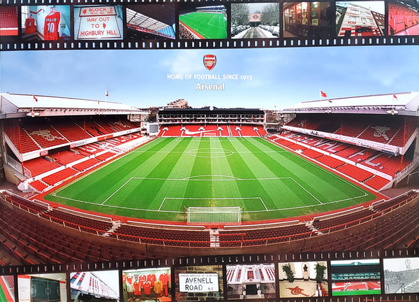 Arsenal Stadium Highbury "Home of Football Since 1913" Official EPL Football Team Poster - GB Eye 2005