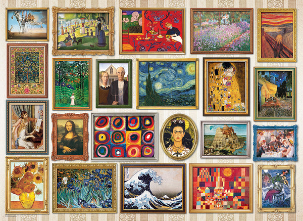 The Classic Art Masterpieces (22 Legendary Paintings) 24x36 Wall Poster - Eurographics Inc.