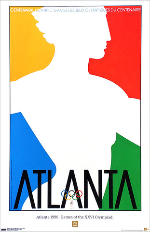 Atlanta 1996 Summer Olympic Games Official IOC Commemorative Poster Reproduction