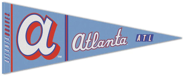Atlanta Braves "Channel" Official 2026 MLB City Connect Style Premium Felt Pennant - Wincraft Inc.