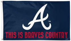 Atlanta Braves "Braves Country" Official MLB Baseball Team 3'x5' Flag - Wincraft