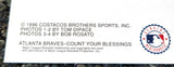 Atlanta Braves "Count Your Blessings" 1990s Pitchers Poster (Maddux, Glavine, Smoltz, Avery) - Costacos 1996