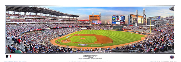 Atlanta Braves SunTrust Park (Truist) First Pitch 2017 Panoramic Poster Print - Everlasting Images