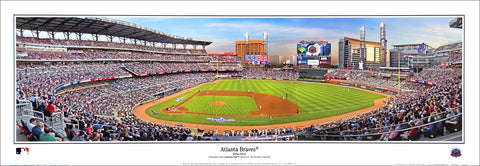 Atlanta Braves SunTrust Park (Truist) First Pitch 2017 Panoramic Poster Print - Everlasting Images