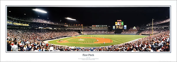 Atlanta Braves "First Pitch" (4/4/1997) Turner Field Panoramic Poster Print - Everlasting Images