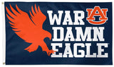 Auburn Tigers "War Damn Eagle" Official NCAA Team Deluxe 3'x5' Flag - Wincraft Inc.